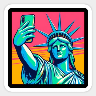 Liberty Selfie Sticker